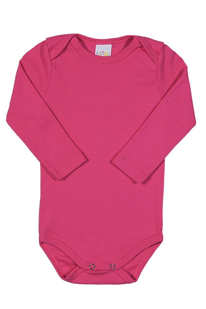 body manga longa rosa pink 01
