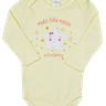 body manga longa amarelo claro estrela 01