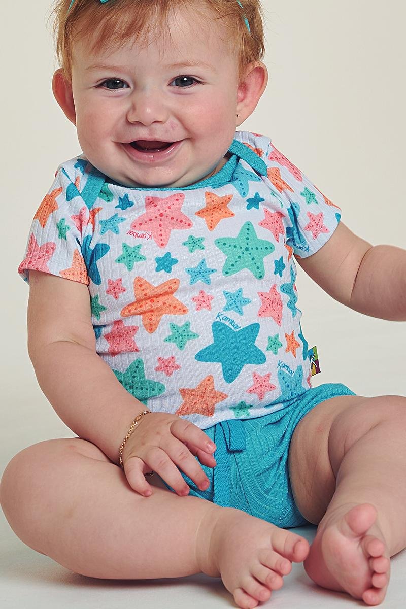 conjunto boddie estampado e shorts colorido estrelas do mar2