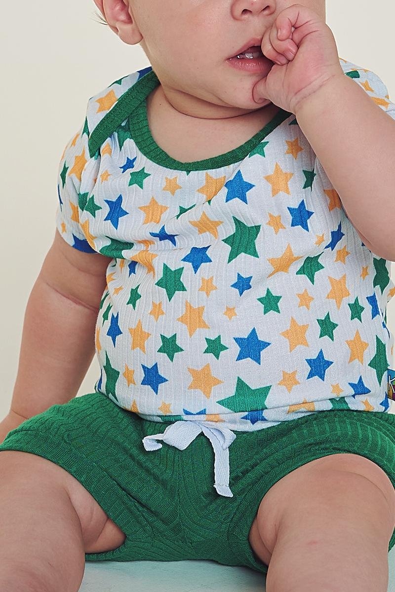 conjunto bodie estampado e shorts colorido estrelas brasil2