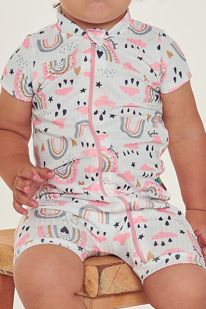 macacao curto bebe de malha arco iris2