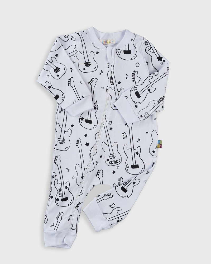 15 macacao longo bebe de malha suedine estampa rock azul marinho