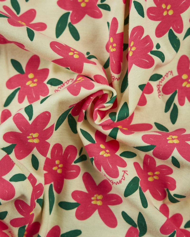 10 macacao longo bebe de malha suedine estampa flores amarelo claro