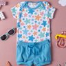 01 conjunto body estampado estrelas do mar e shorts
