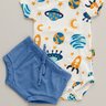 02 conjunto body estampado planetas e tapa fralda