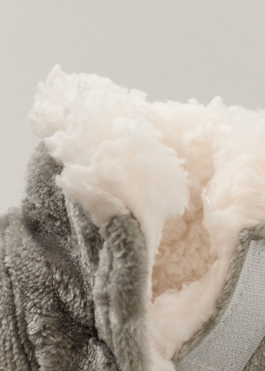14 bota bebe de inverno peluciada cinza escuro unico 0 12 meses