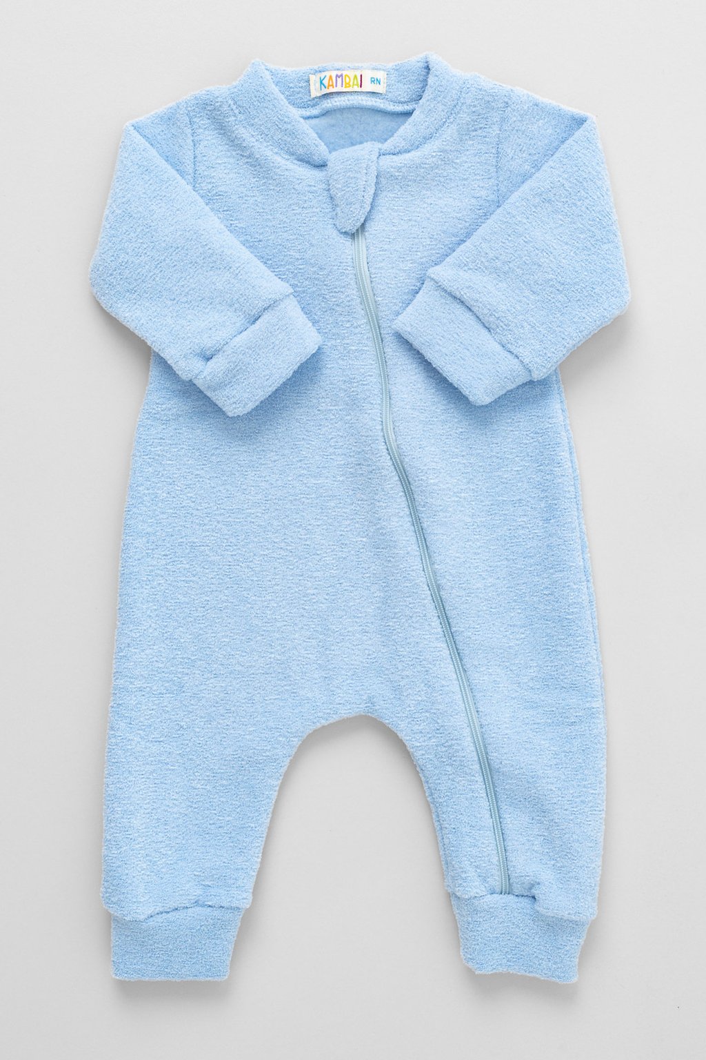 13 macacao longo bebe de plush boucle soft peluciado azul marine