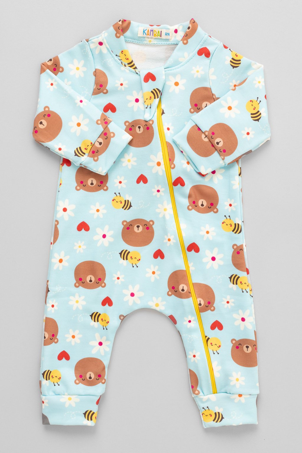 01 macacao longo bebe de molecotton honey