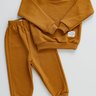 Conjunto Blusa e Calça Moletom Marrom Canela