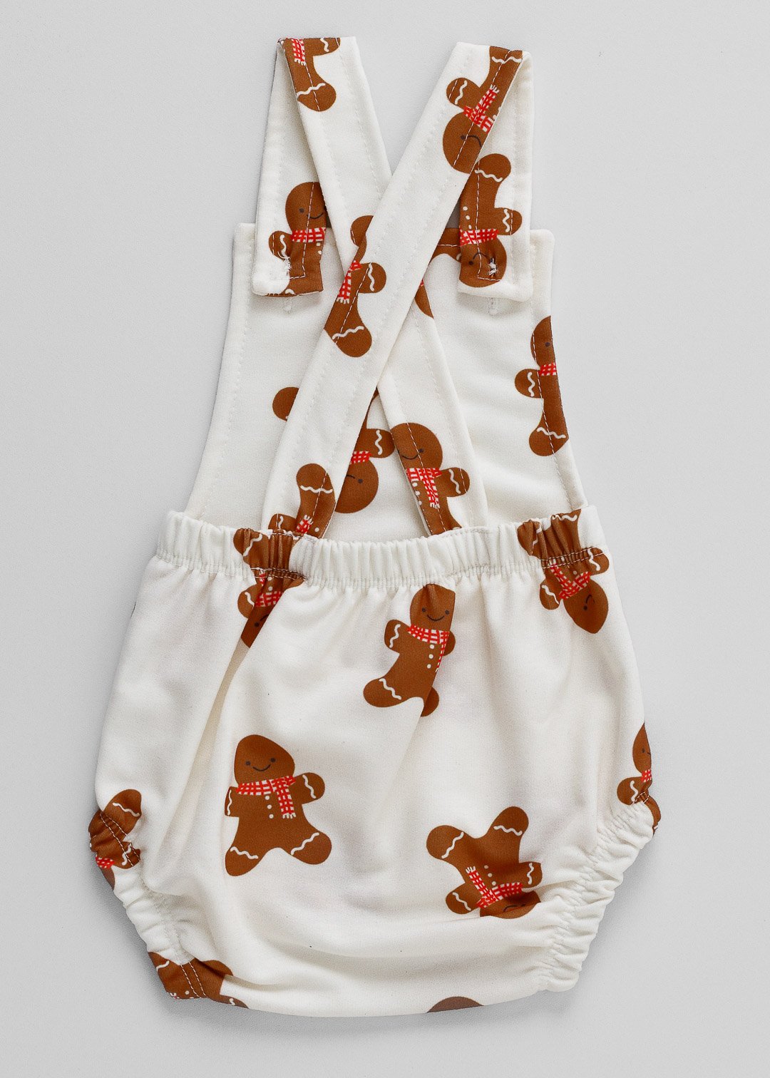 03 romper jardineira bebe biscoito de natal