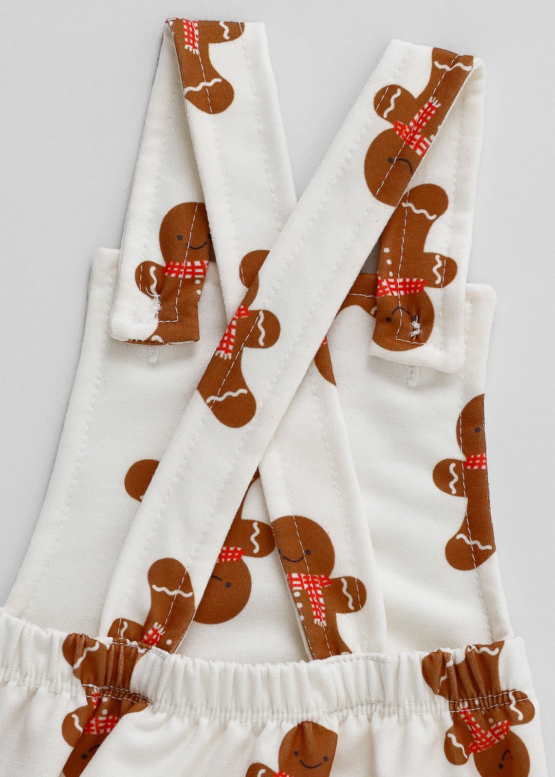 04 romper jardineira bebe biscoito de natal