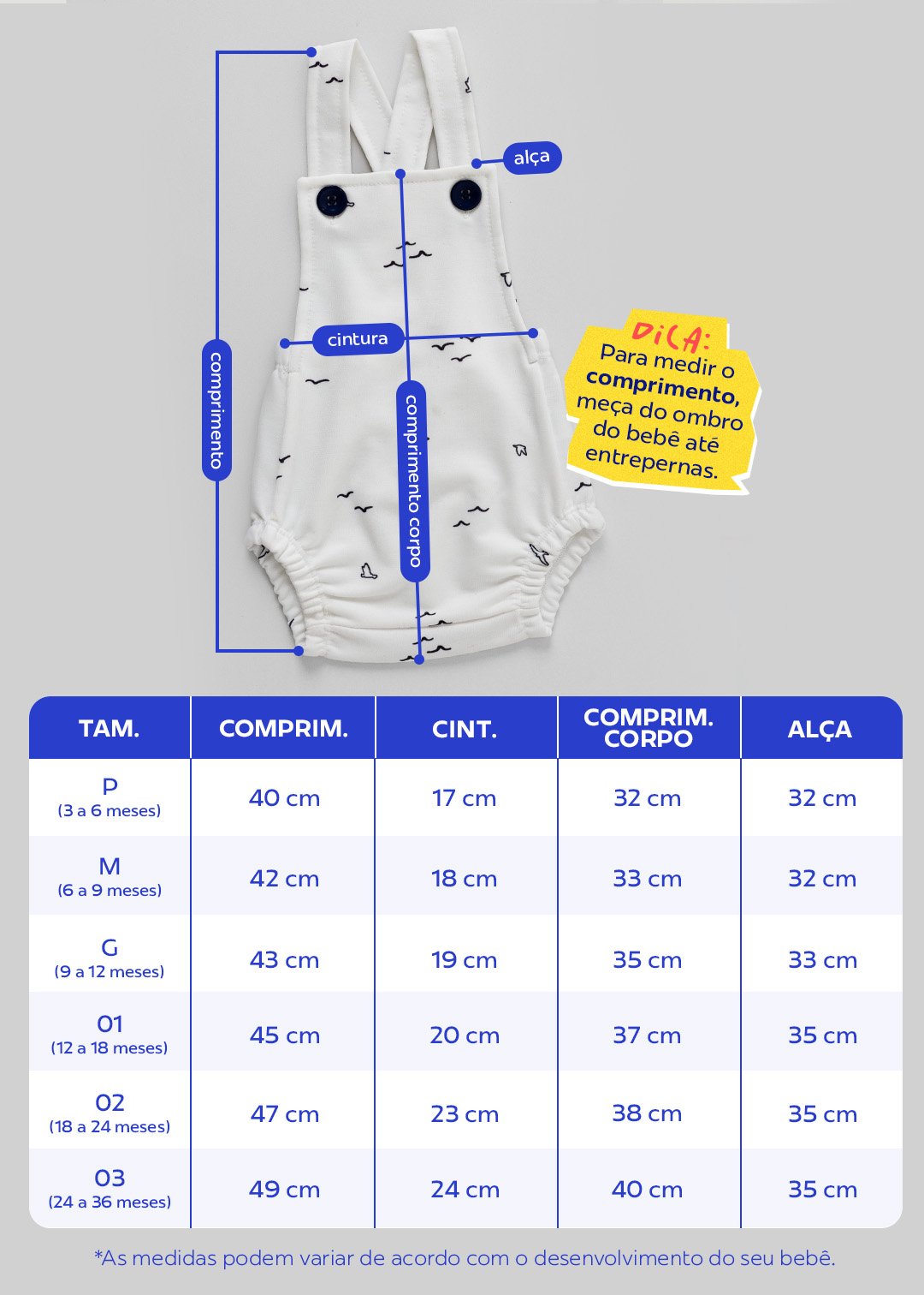 tabelademedidas 5x7 jardineiraromper kambai