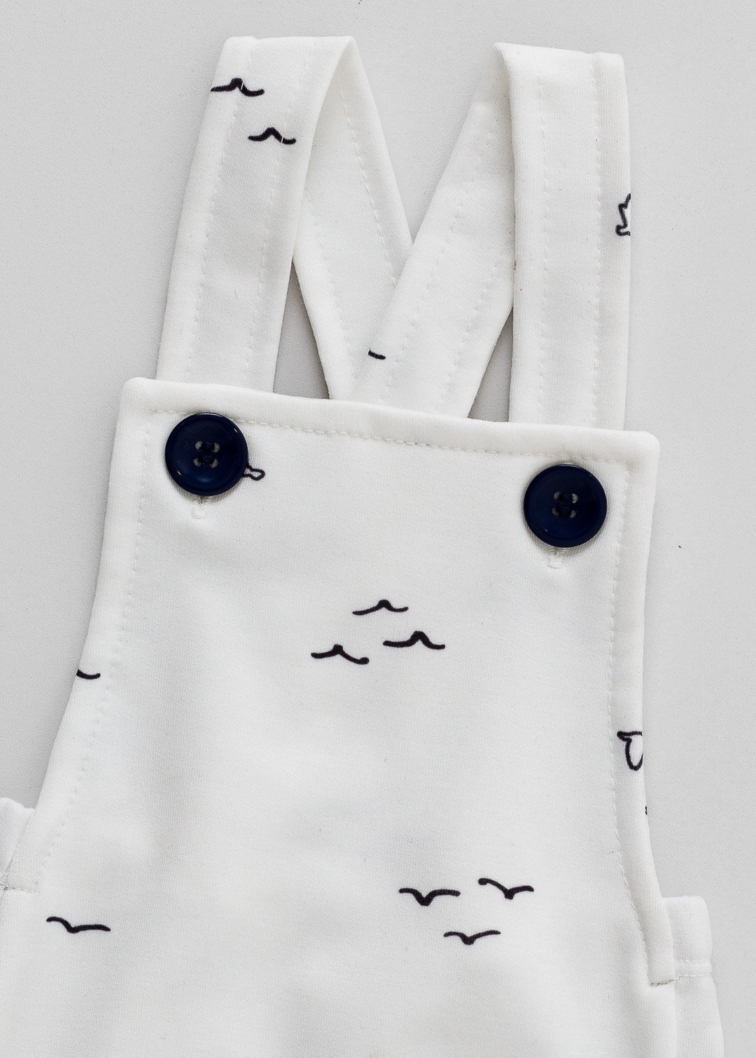 04 romper jardineira bebe gaivotas