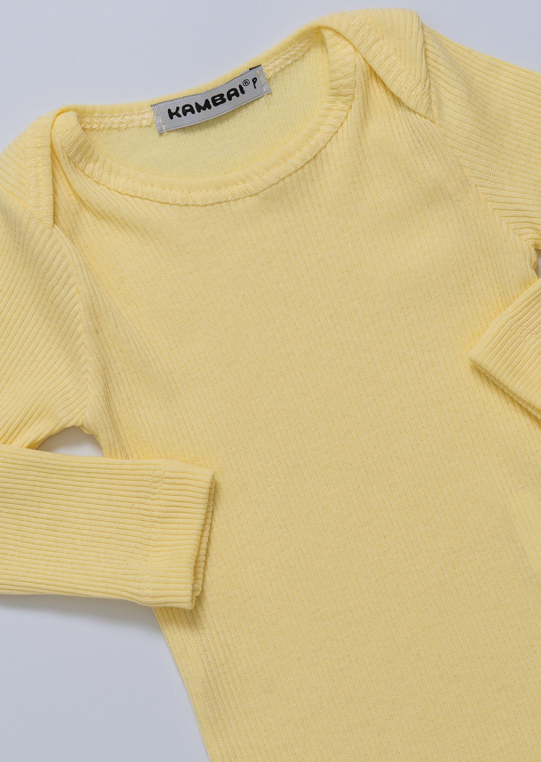 02 body bebe manga longa canelado 100 algodao amarelo 01