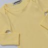 05 body bebe manga longa canelado 100 algodao amarelo 01