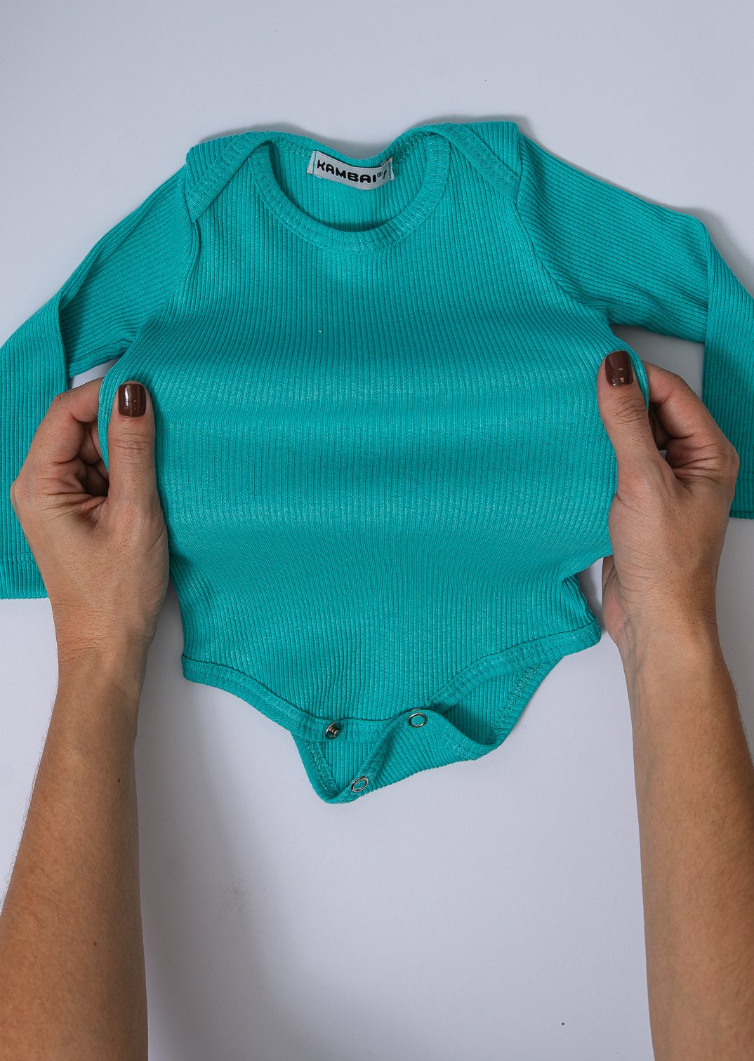 18 body bebe manga longa canelado 100 algodao