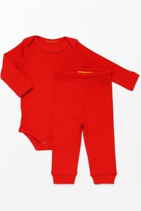 40 conjunto pagao body manga longa e calca canelada 100 algodao