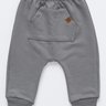 Calça Bebê Minimalista Saruel Moletom Cinza