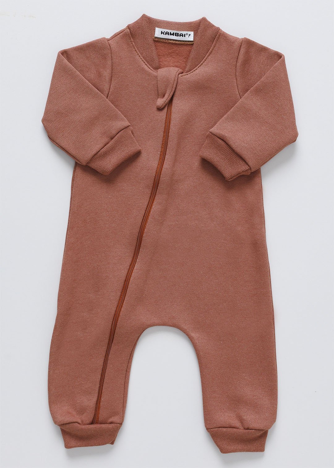 macacao de moletom marrom 1