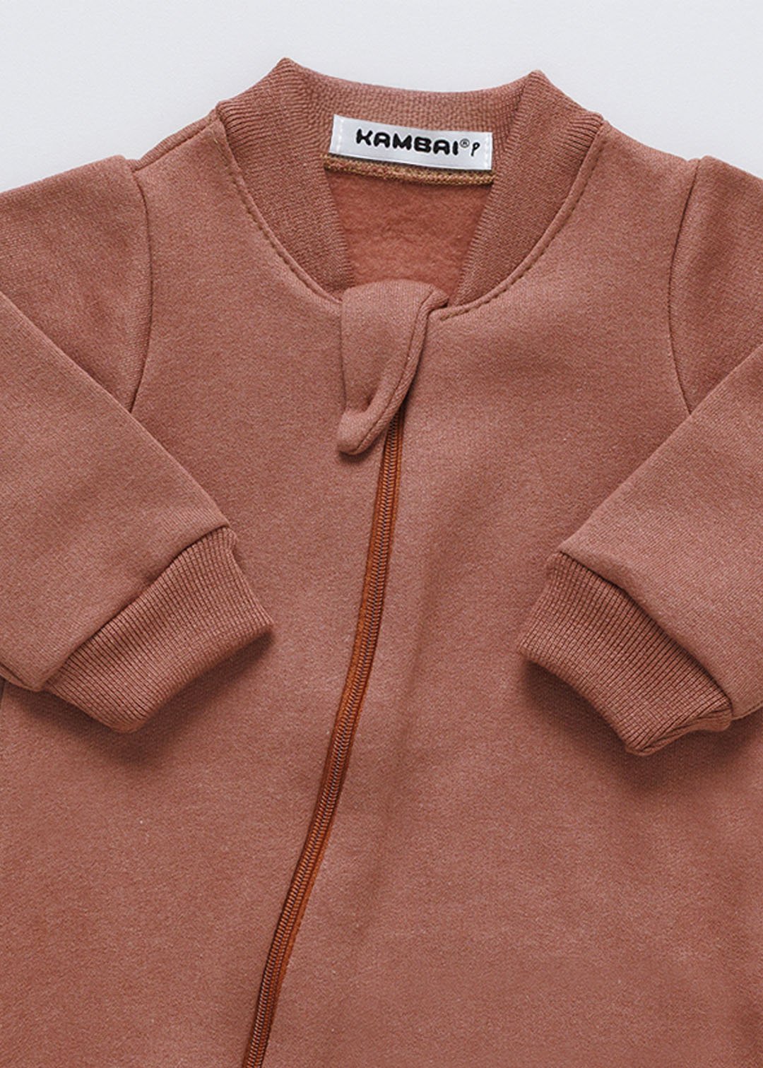 macacao de moletom marrom 2