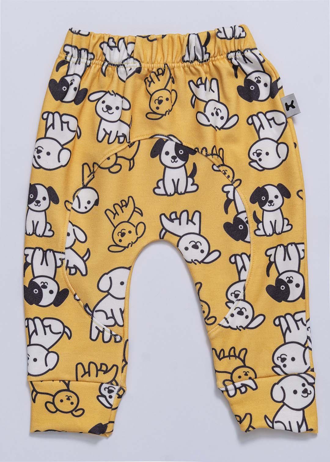 calca saruel cachorrinhos amarelo