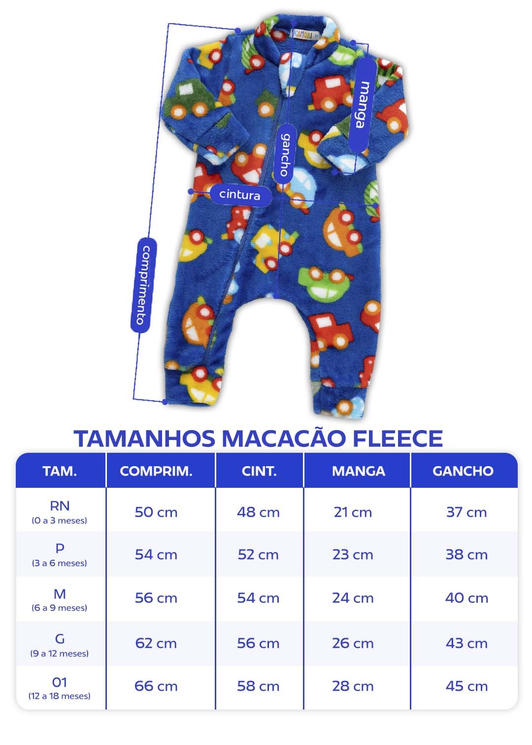 tabela macacao fleece v2