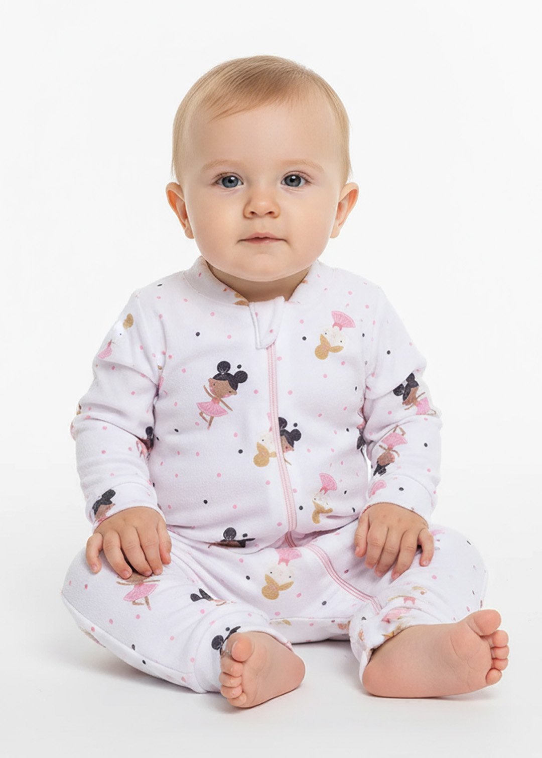 macacao bebe soft longo bailarinas