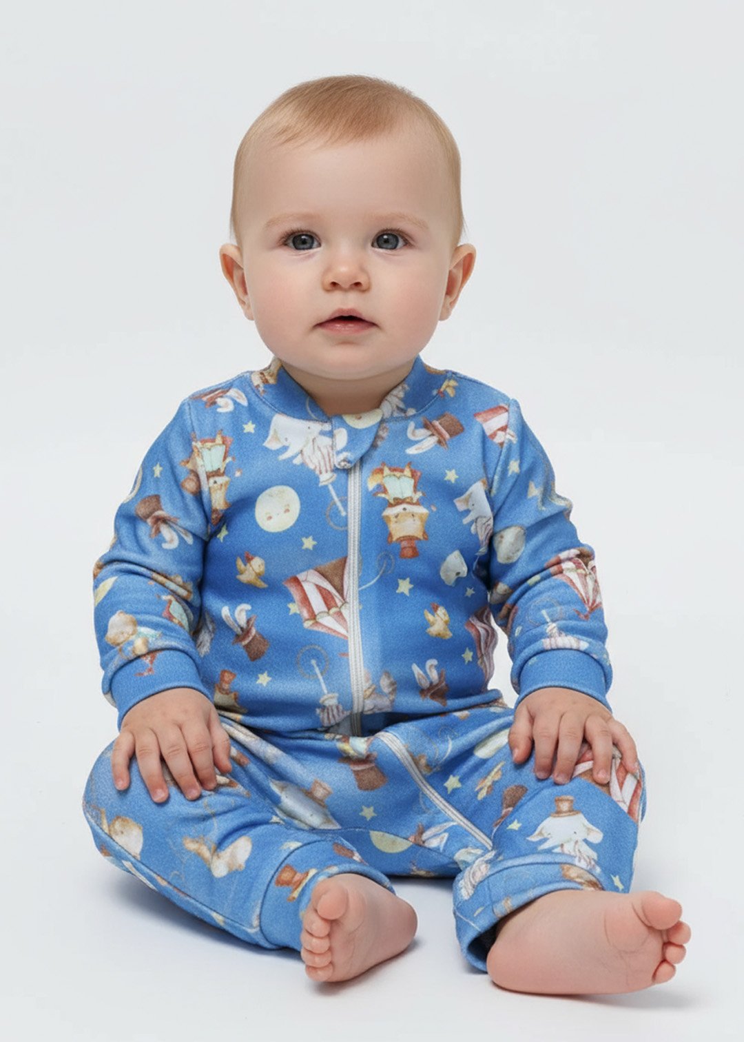 macacao bebe soft longo circo