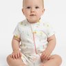 Macacão Bebê Florzinhas e Laços Curto