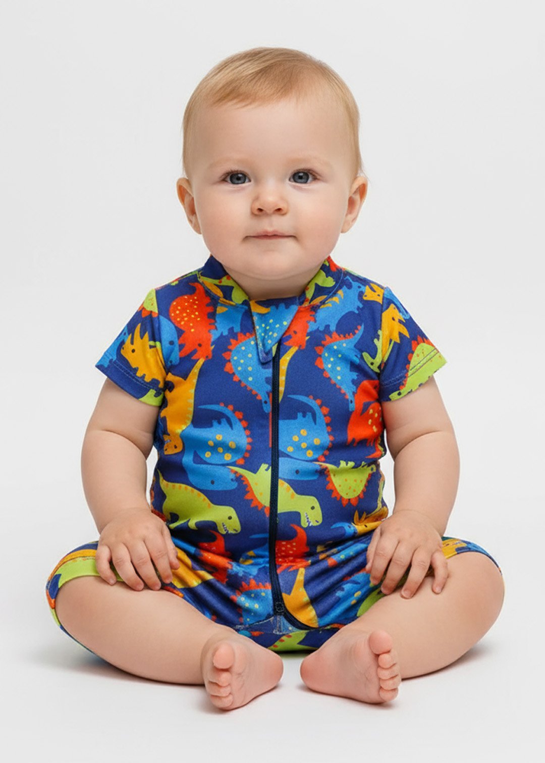 macacao bebe jurassic dino curto