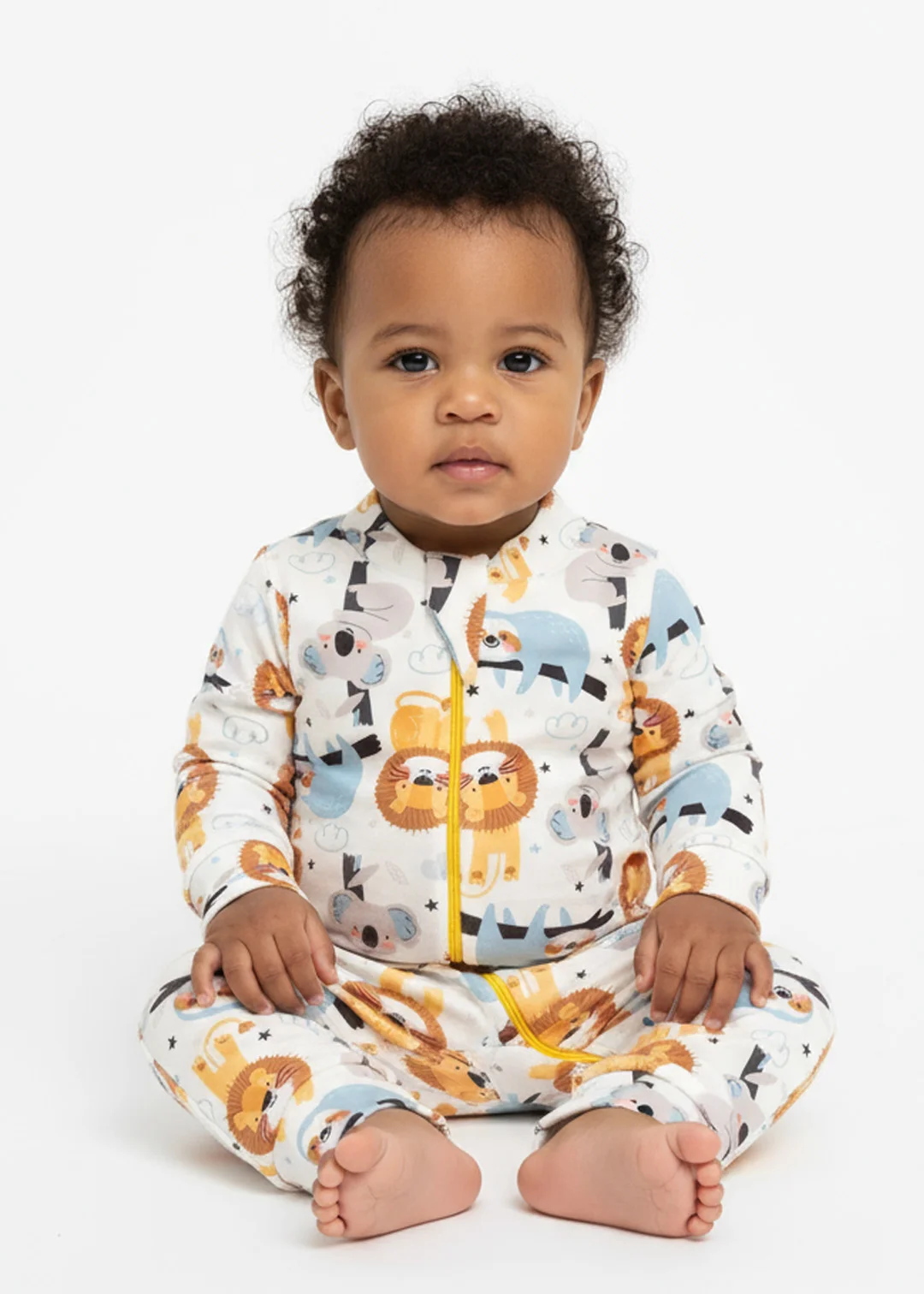 28 macacao bebe molecotton arco iris kambai