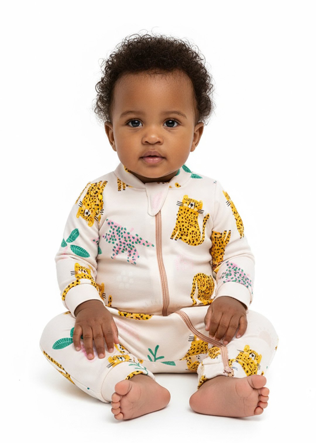 32 macacao bebe molecotton arco iris kambai