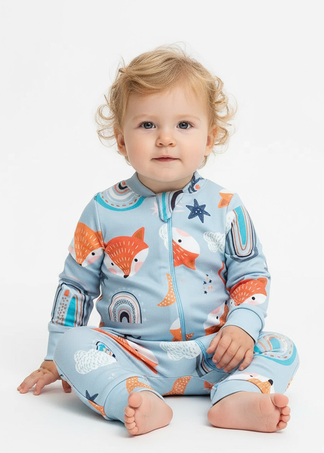 33 macacao bebe molecotton arco iris kambai