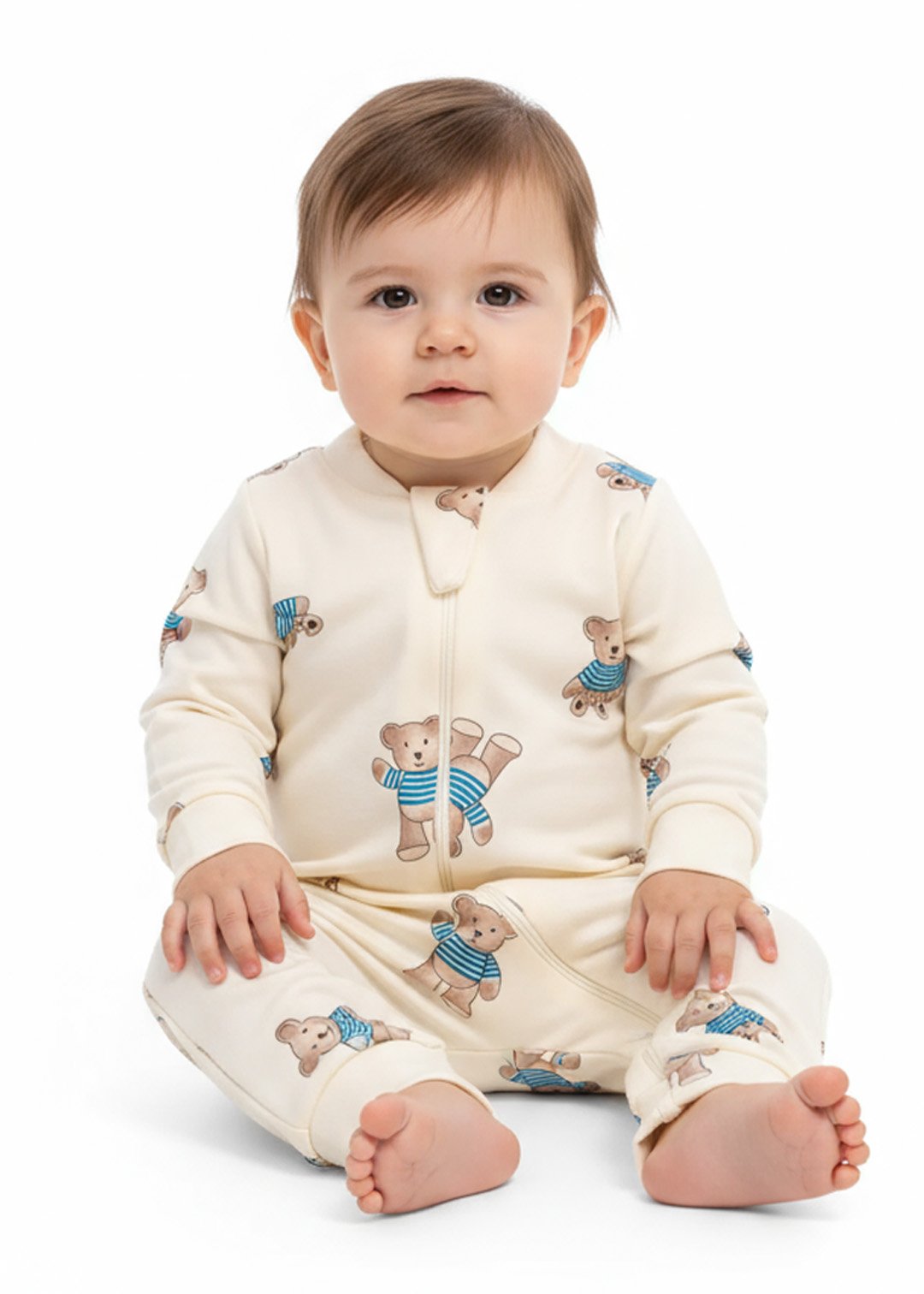 42 macacao bebe molecotton arco iris kambai