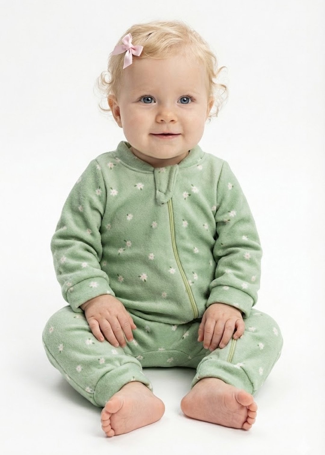 macacao longo bebe de soft florzinha