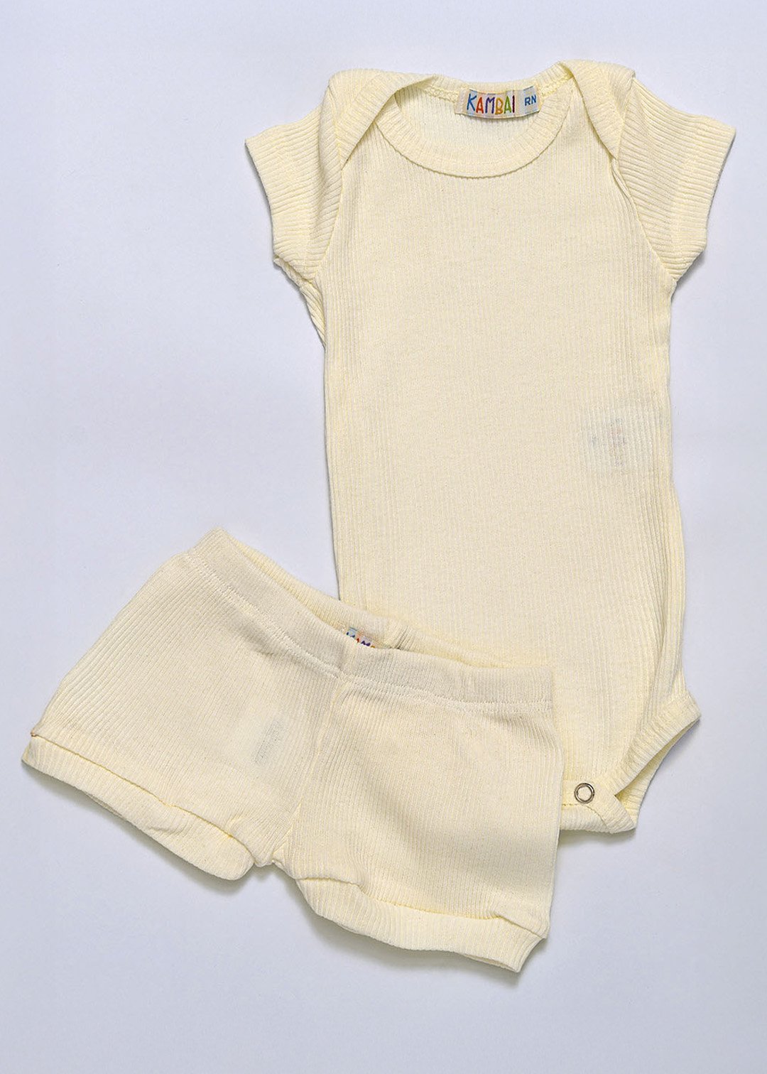 22 body bebe manga curta canelado cores