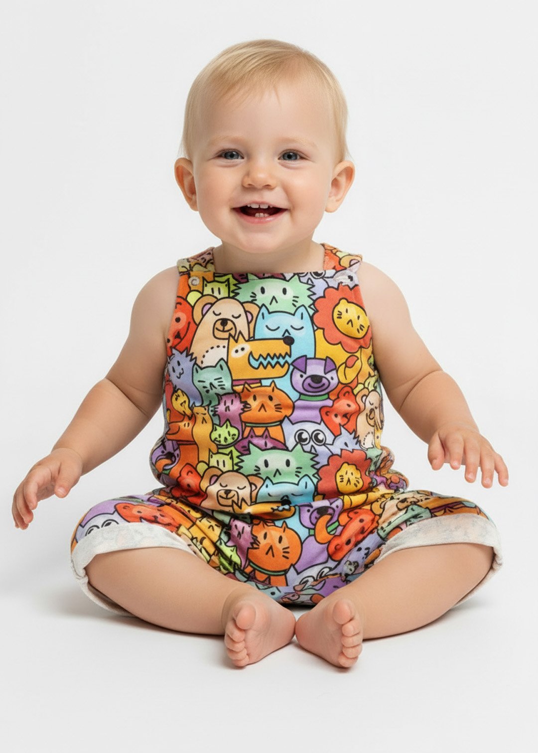 jardineira bebe curta bicharada v2