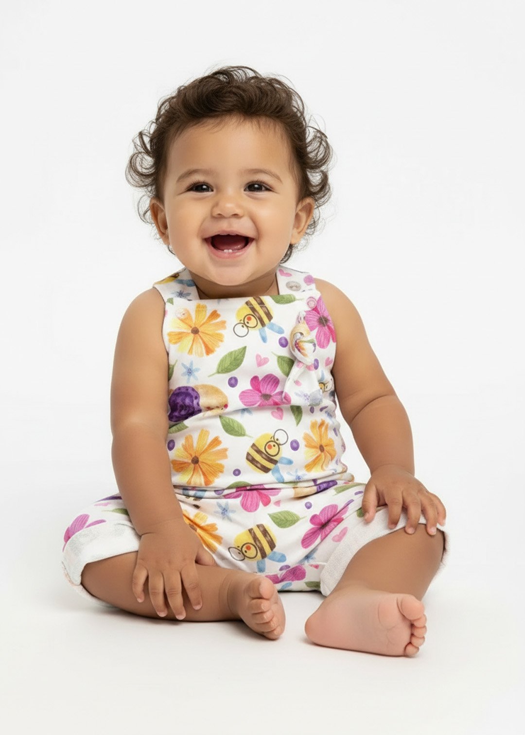 jardineira bebe curta caracol v3