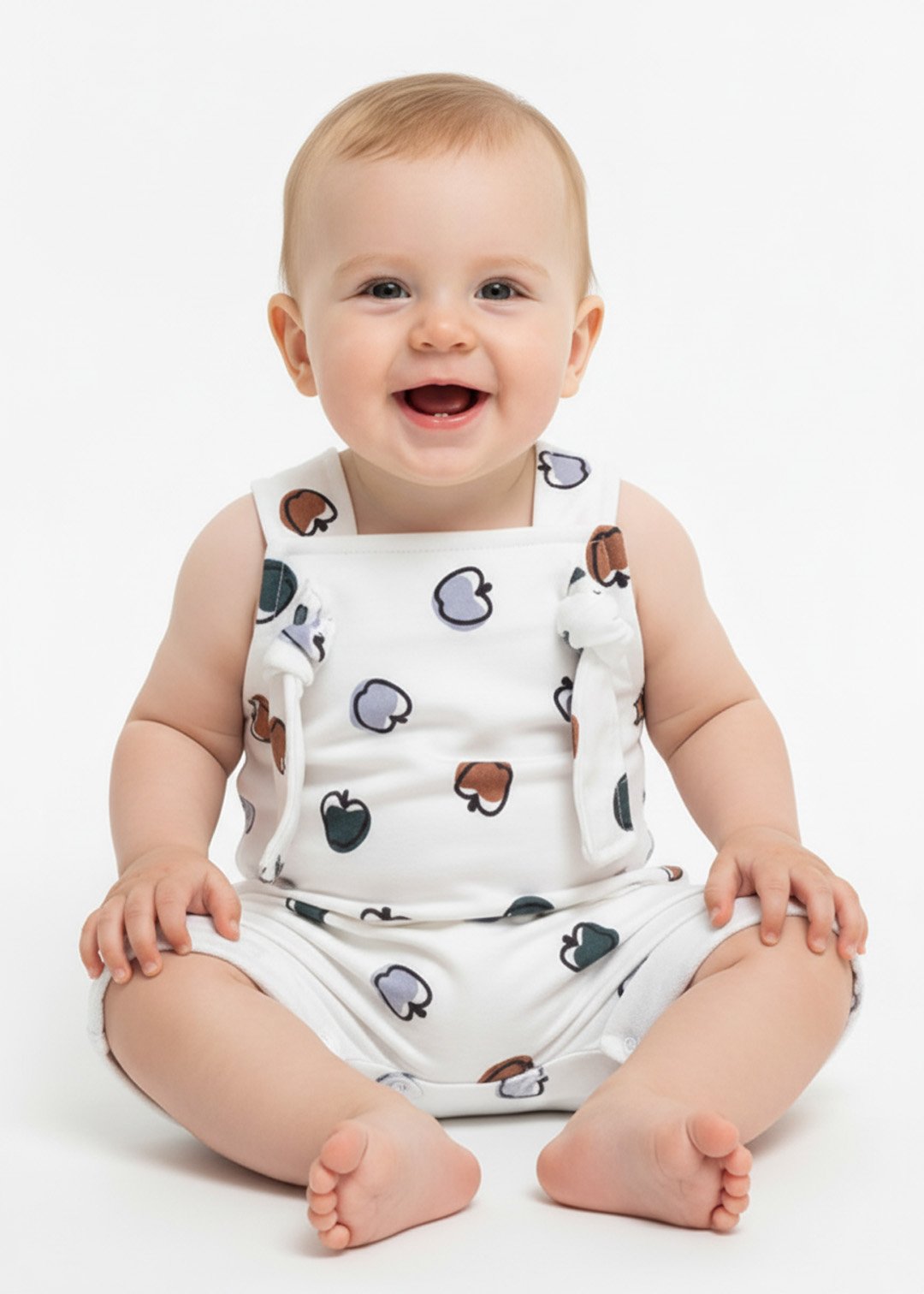 jardineira bebe curta minimalista maca v2