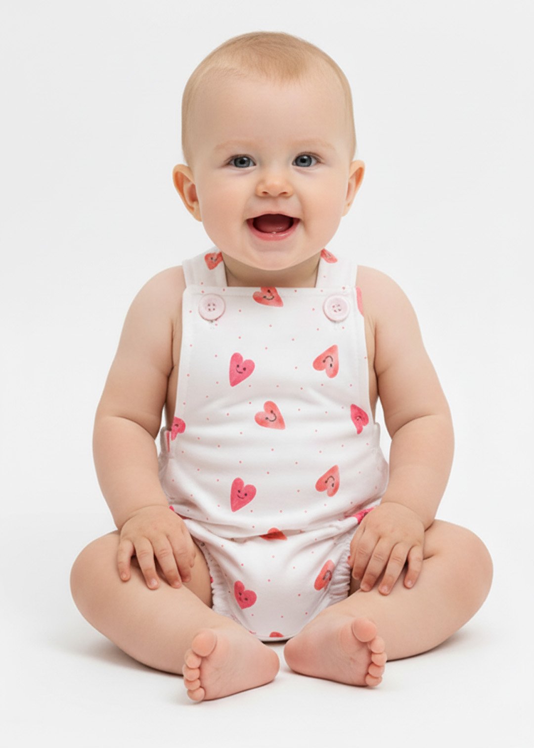 romper jardineira bebe coracoes rosas v2