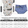 tabela conjunto canelado estampado curto em preto v4