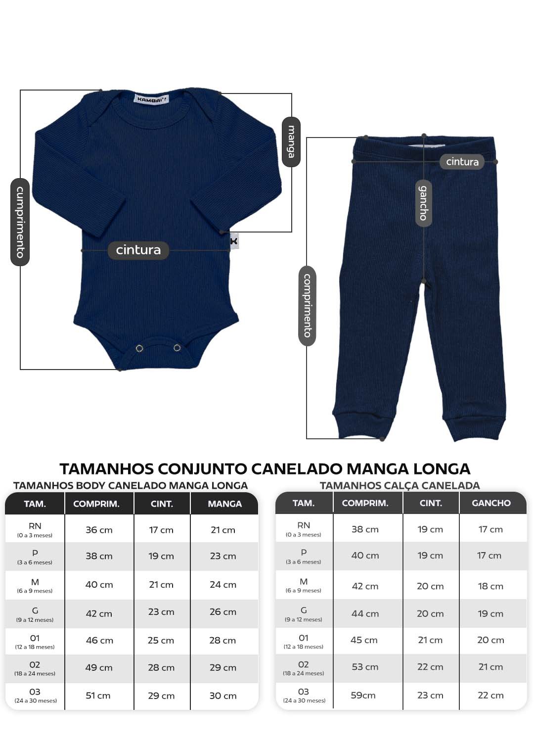 tabela conjunto canelado longo em preto v4