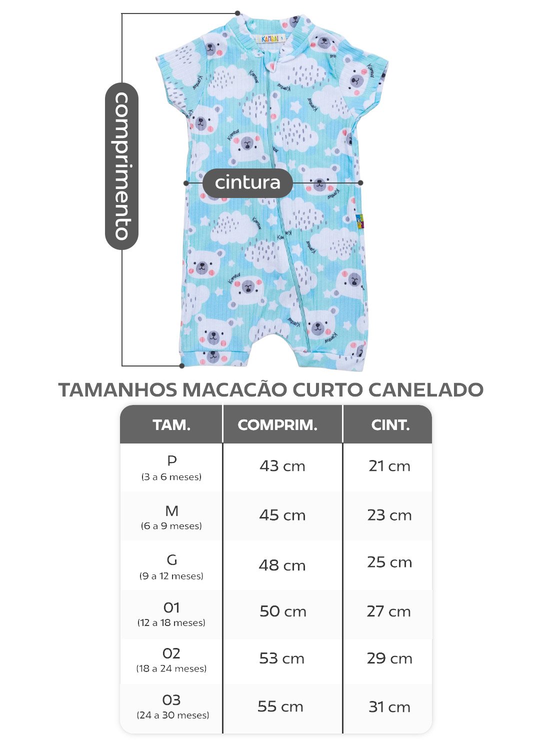 tabela macacao curto canelado em preto v4