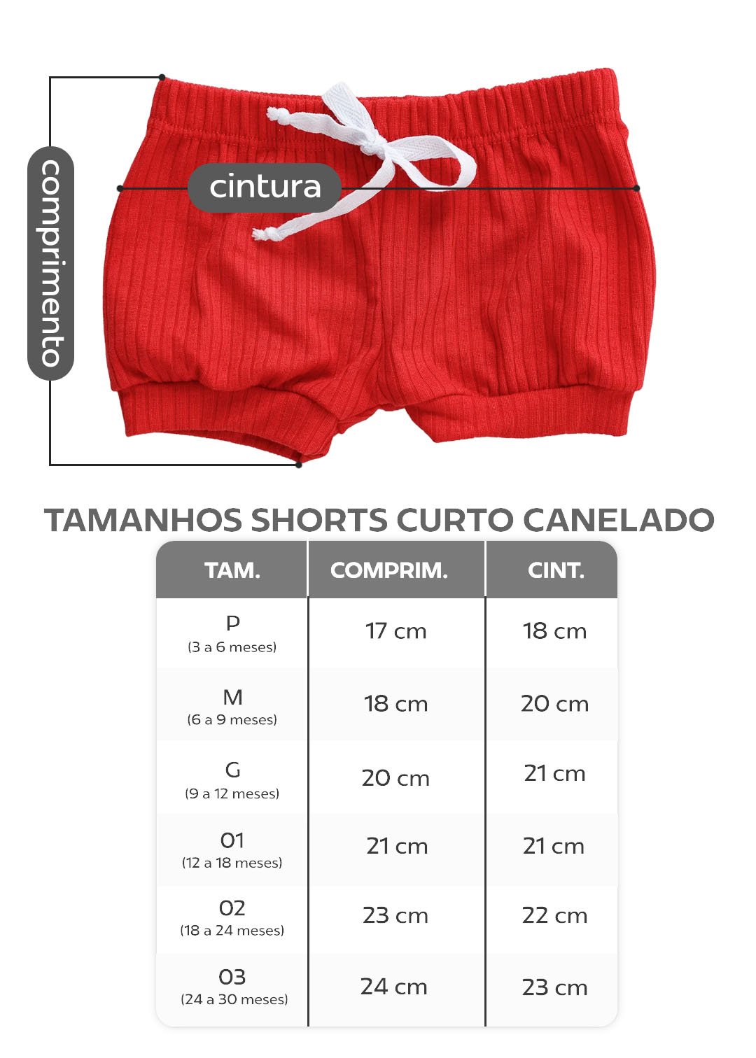 tabela shorts canelado classico em preto v4