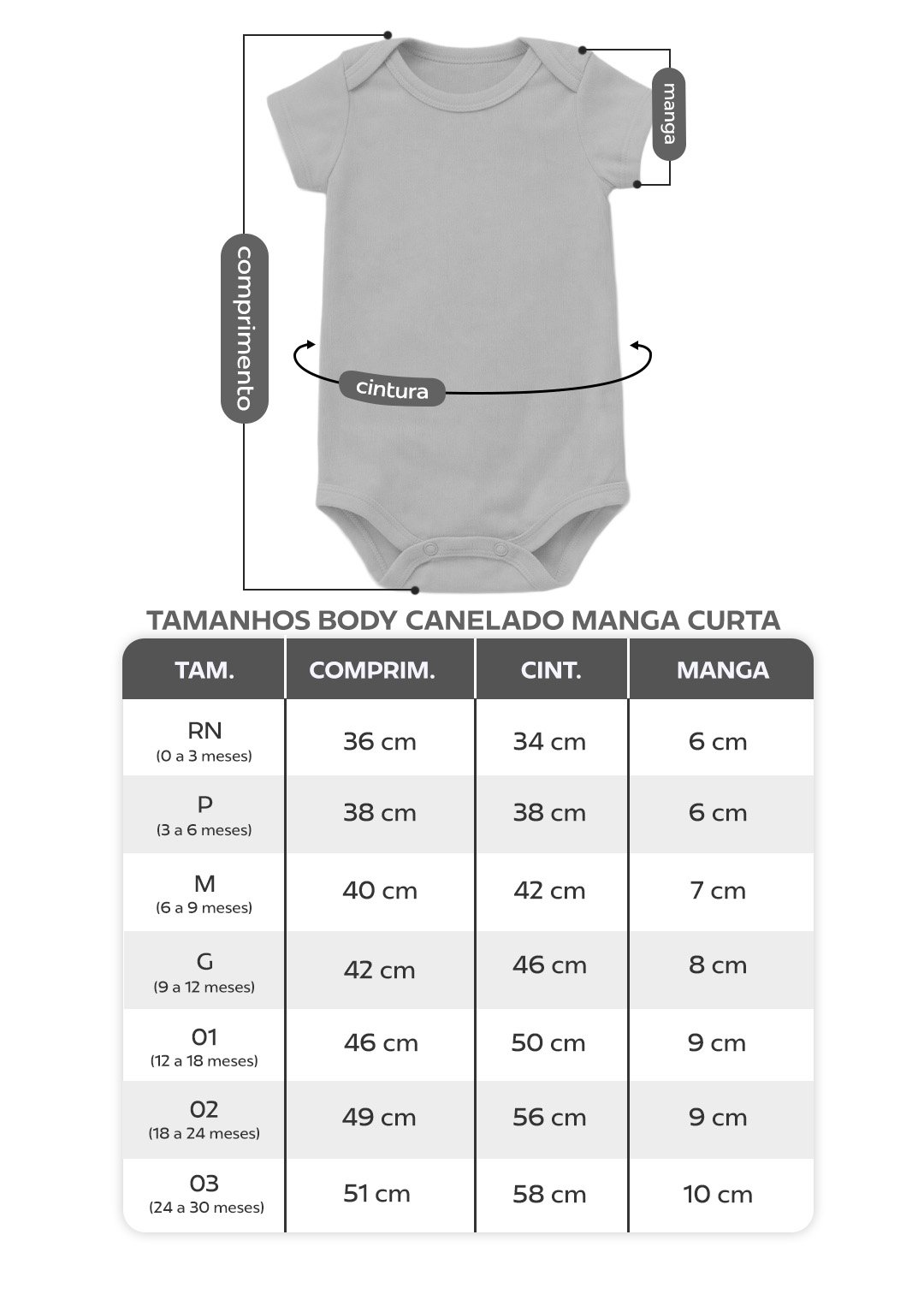 tabela body canelado manga curta em preto v5