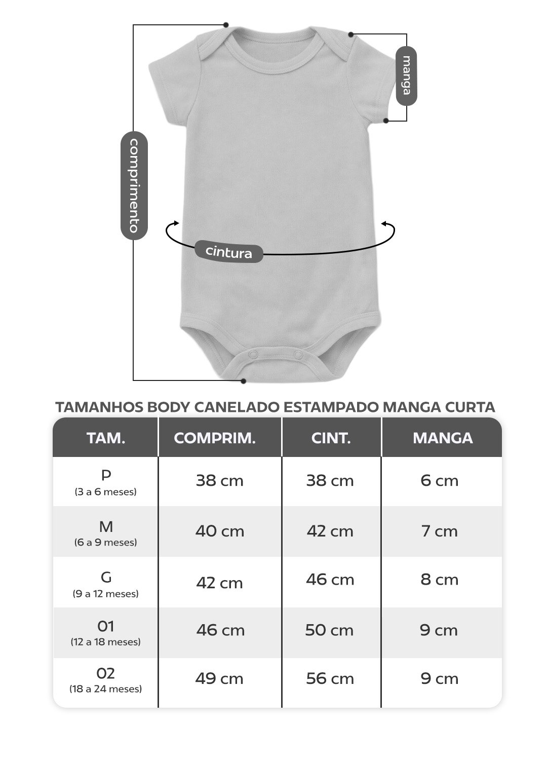 tabela body canelado manga curta estampado em preto v5
