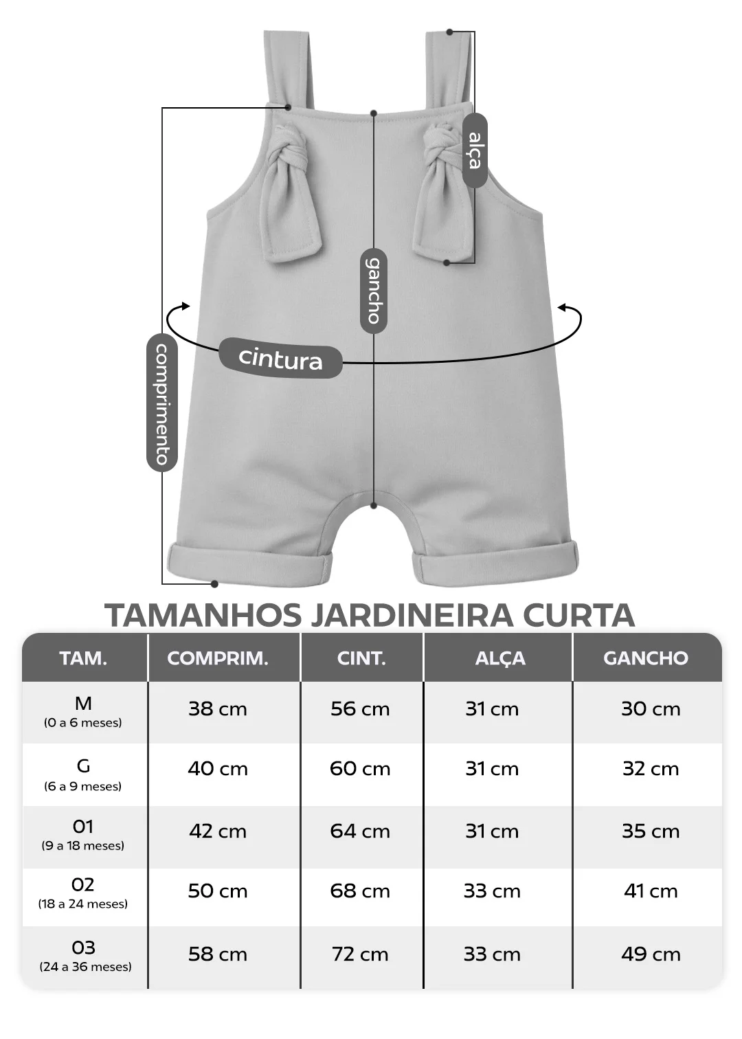 tabela jardineira curta em preto v5