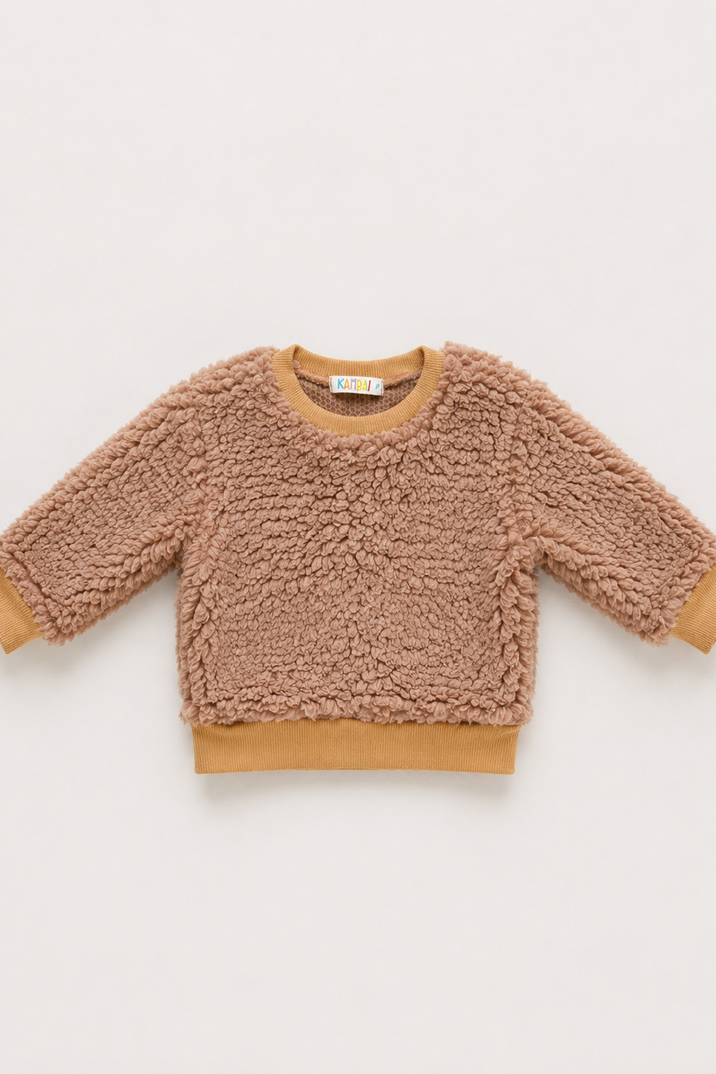 Casaco Blusa Fluff Sherpa Marrom