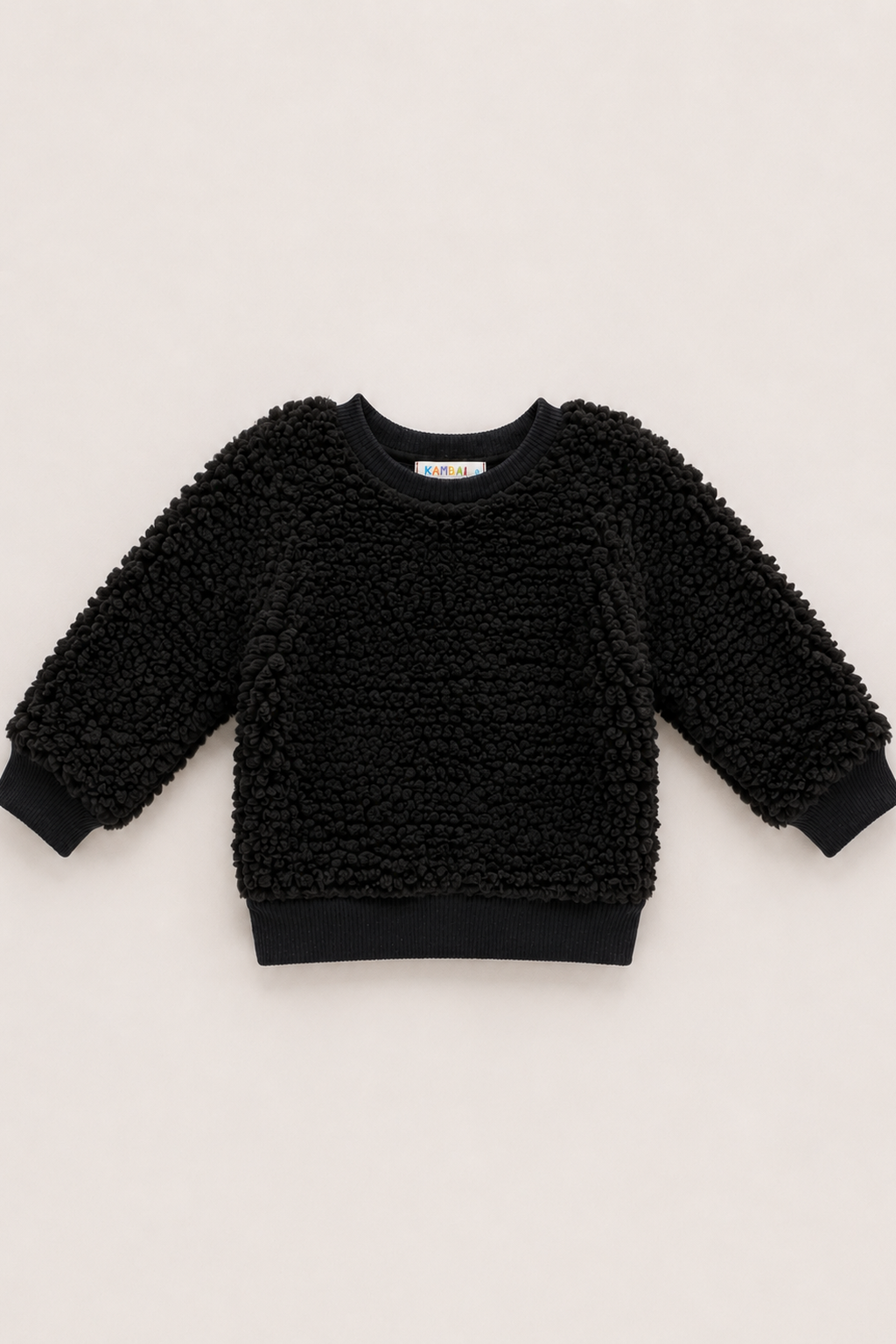 Casaco Blusa de Pelo Sherpa Preto