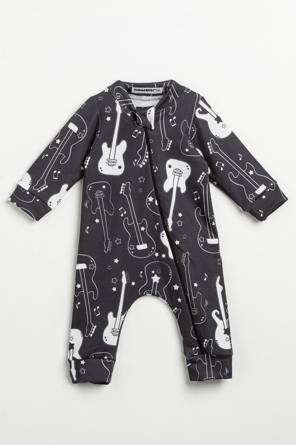 Macacão Bebê Molecotton Guitarra com Zíper